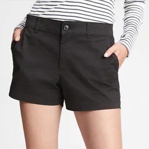 GAP 3'' Mid Rise Khaki Shorts, Size 10, Blk, NWT!